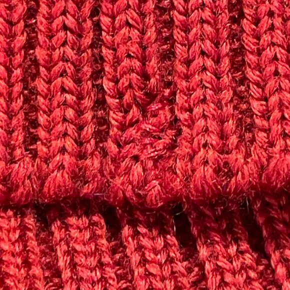 J. LINDEBERG Long Sleeve Turtleneck Pullover Mohair Blend Deep Red - L - Picture 8 of 12